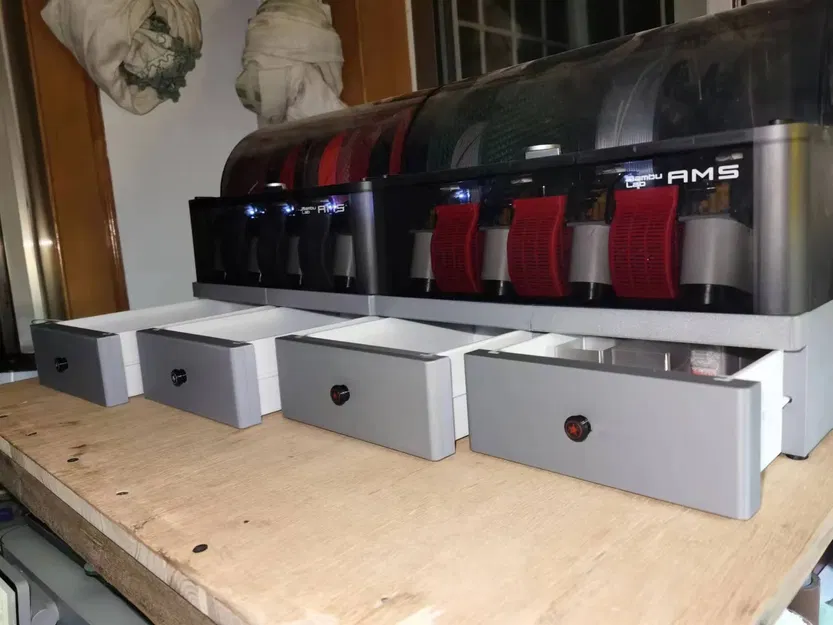 Giá đỡ ngăn kéo Bambu AMS cho máy in 3D - Image 1