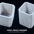 Giá đỡ bút chì tùy chỉnh với mẫu infill độc đáo - Thumbnail 1