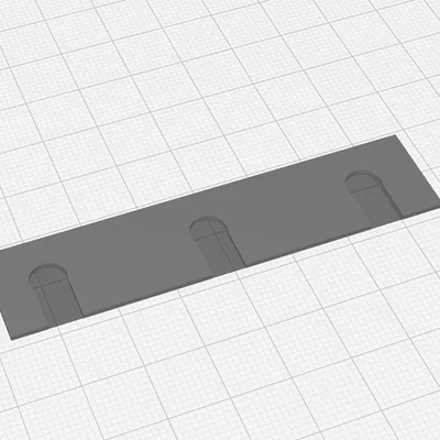Bệ đỡ bản lề cửa 75mm x 17mm