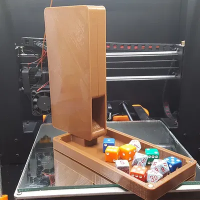 Tháp xúc xắc di động gọn nhẹ với hộp lưu trữ