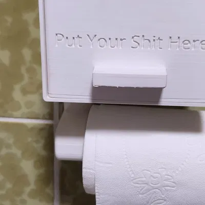 Giá đỡ giấy vệ sinh kèm thùng đựng băng vệ sinh