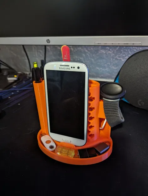 Giá đỡ tổ chức điện thoại, đồng hồ và bút trên bàn làm... - Image 5