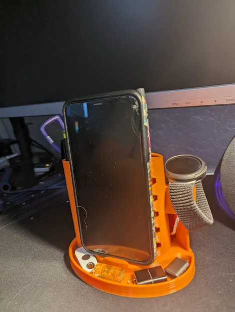 Giá đỡ tổ chức điện thoại, đồng hồ và bút trên bàn làm... - Image 7