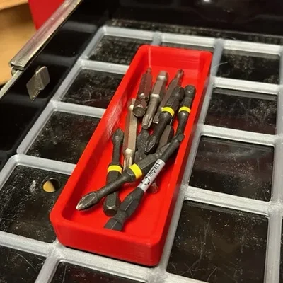 Khay Gridfinity 1 x 3 cho tổ chức dụng cụ