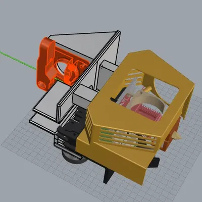 Giá đỡ extruder MK8 cho máy in CR6 Max trực tiếp