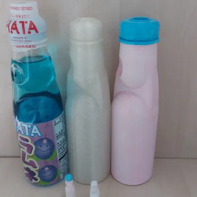 Chai nước ngọt Ramune Nhật Bản mô phỏng