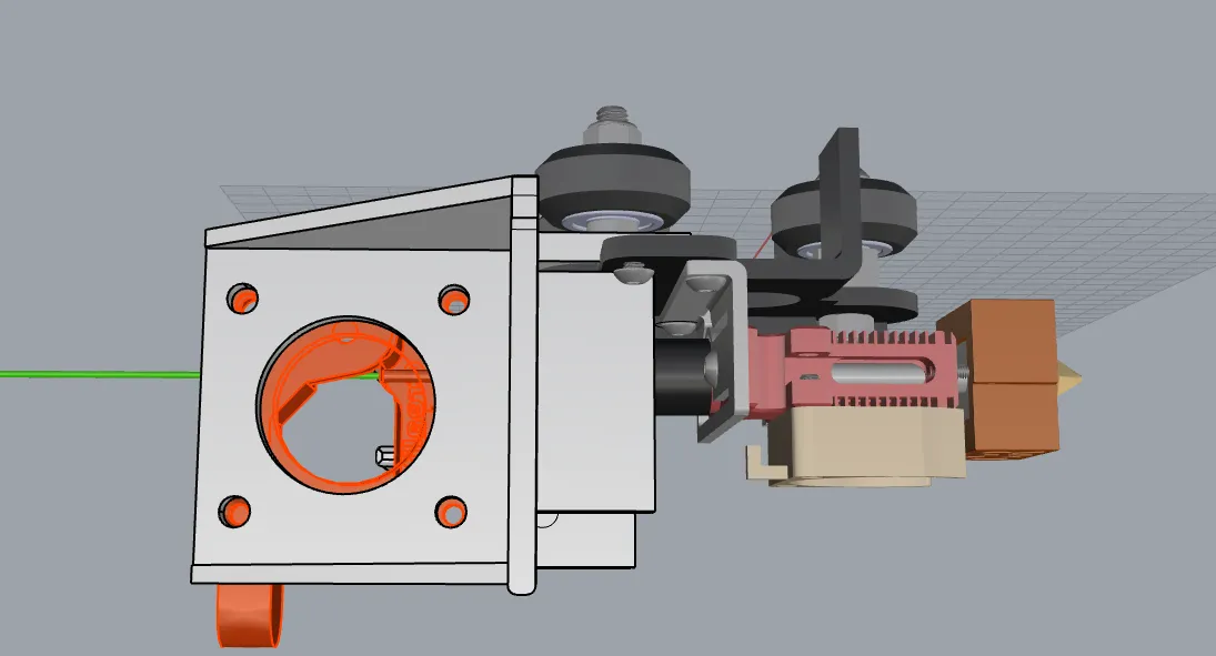 Giá đỡ extruder MK8 cho máy in CR6 Max trực tiếp - Image 2