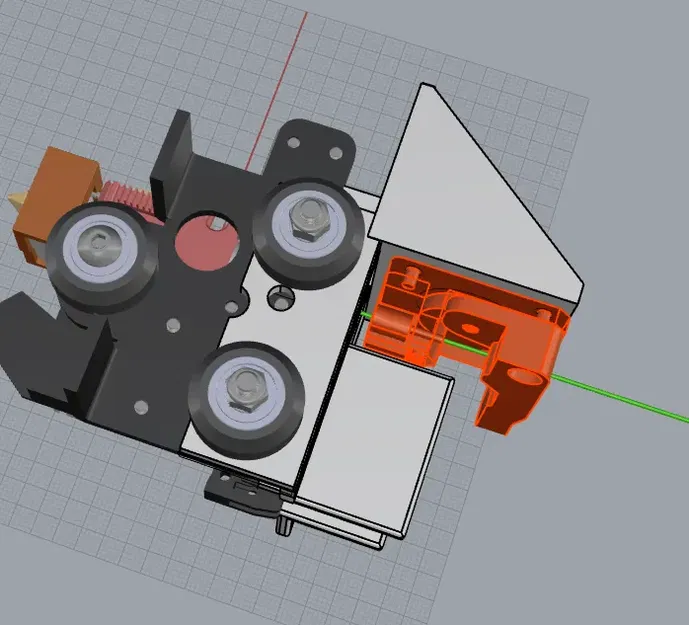 Giá đỡ extruder MK8 cho máy in CR6 Max trực tiếp - Image 3