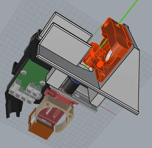 Giá đỡ extruder MK8 cho máy in CR6 Max trực tiếp - Image 4