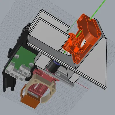 Giá đỡ extruder MK8 cho máy in CR6 Max trực tiếp