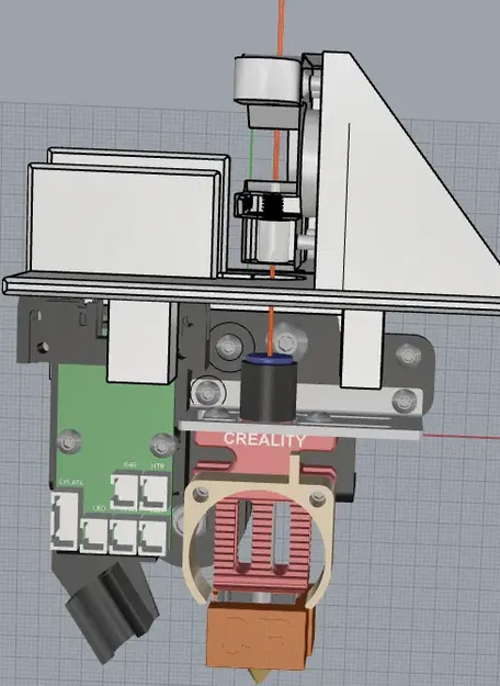Giá đỡ extruder MK8 cho máy in CR6 Max trực tiếp - Image 9