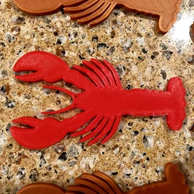 Tôm hùm hoặc tôm càng với mắt tròn và phẳng