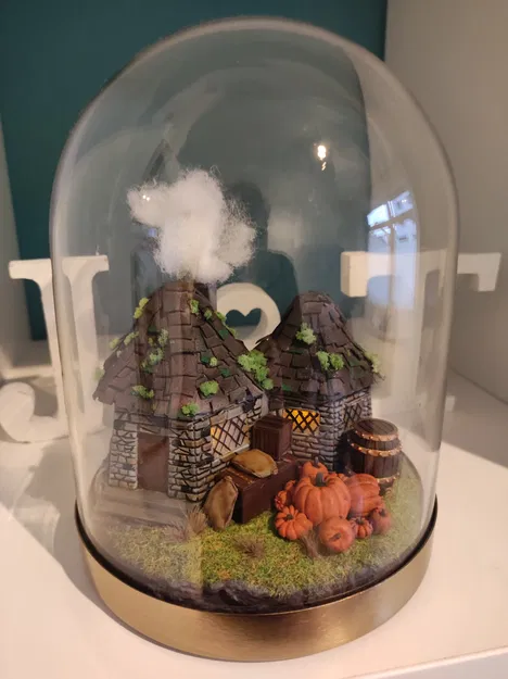 Mô hình Diorama Nhà Hagrid trong phòng khách chủ đề Nerd - Image 1