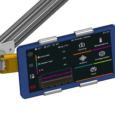 Giá đỡ linh hoạt cho máy in 3D với màn hình Android