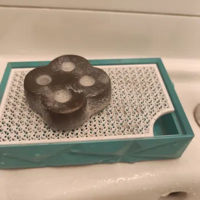 Đĩa xà phòng Low Poly cho nhà tắm