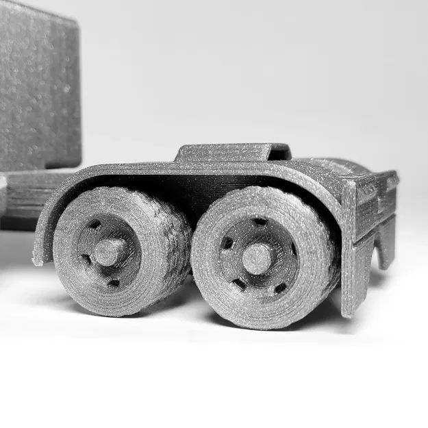 Xe tải Peterbilt 359 in ngay tại chỗ với cửa mở và bánh xe xoay - Image 4