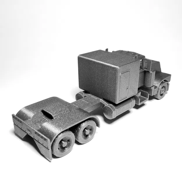 Xe tải Peterbilt 359 in ngay tại chỗ với cửa mở và bánh xe xoay - Image 8