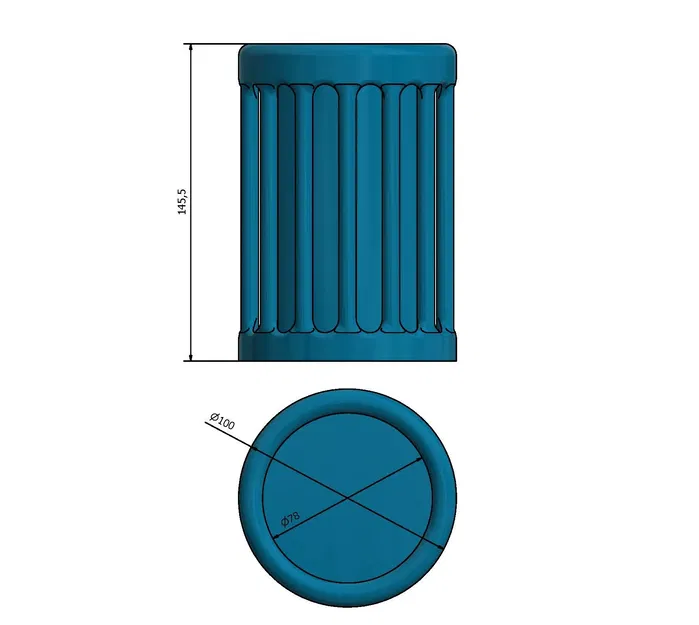 Thùng rác nhỏ để giấy và rác thải văn phòng - Image 3