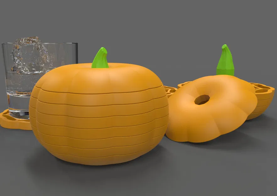 Giá đỡ ly hình bí ngô Halloween - Image 2