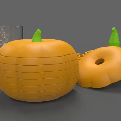 Giá đỡ ly hình bí ngô Halloween