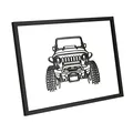 Biểu tượng tường Jeep offroad độc đáo 2mm - Thumbnail 2