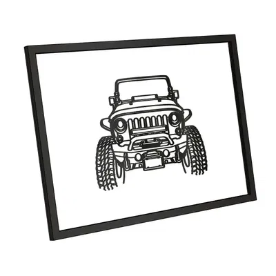 Biểu tượng tường Jeep offroad độc đáo 2mm