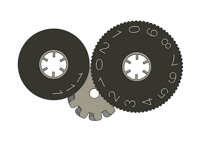 Bộ đếm golf kiểu băng cassette retro - Image 2