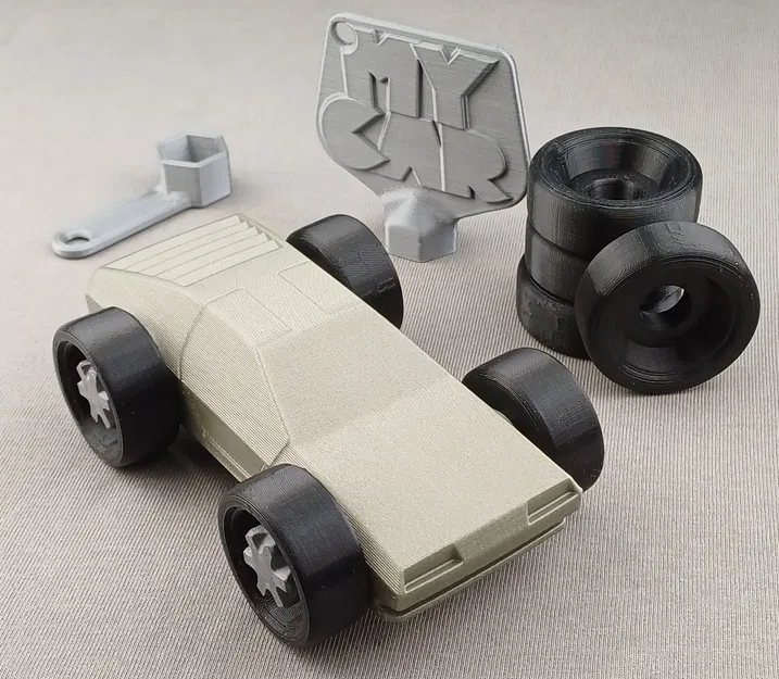 Bãi đỗ xe nhỏ - Mô hình xe DeLorean có bánh thay thế - Image 1