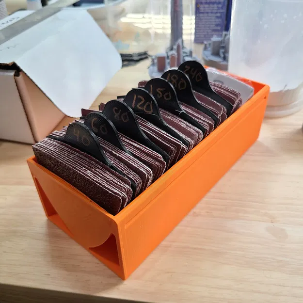 Khay lưu trữ giấy nhám hình tam giác 80mm - Image 1