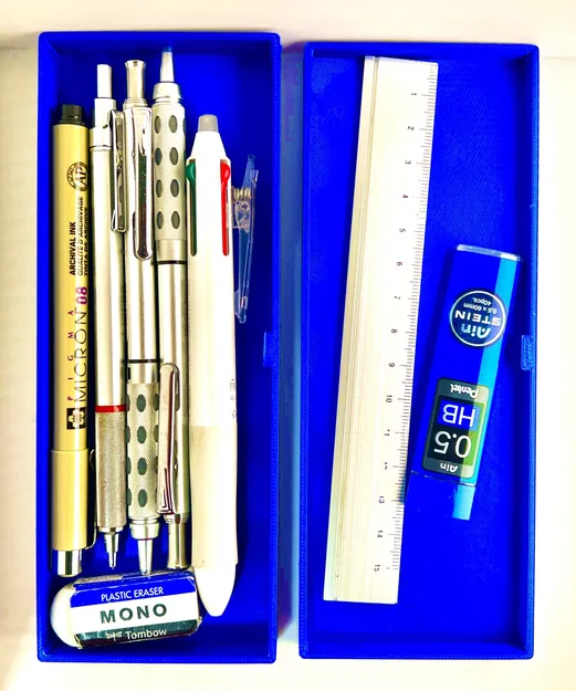 Hộp bút chì/bút bi với khay bỏ vào tiện lợi - Image 4