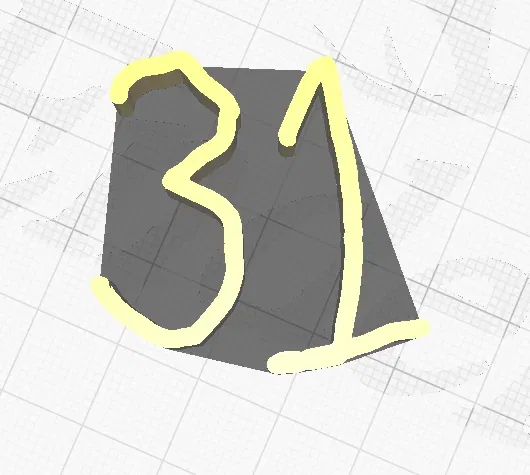 Số 31 - Mô hình số ba mươi một 3D - Image 2