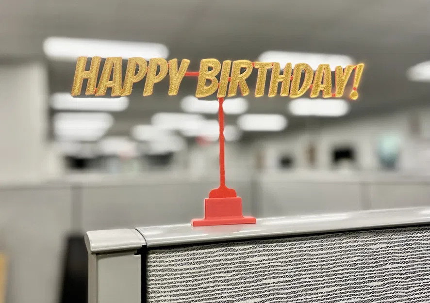 Hệ thống làm đẹp văn phòng với biển hiệu và mô-đun chúc m... - Image 1