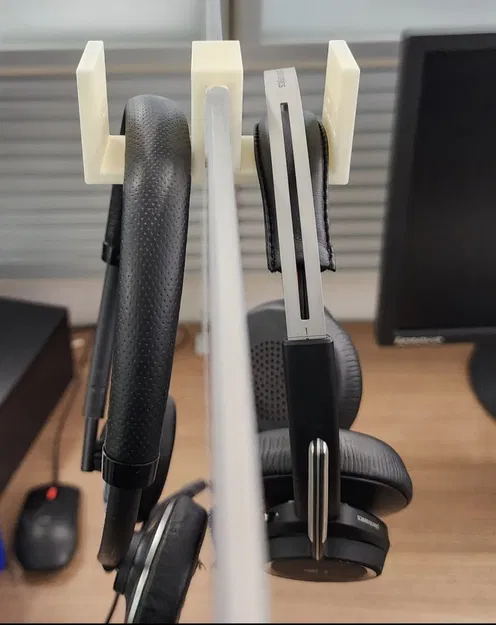 Giá đỡ tai nghe đôi cho vách ngăn văn phòng - Image 1