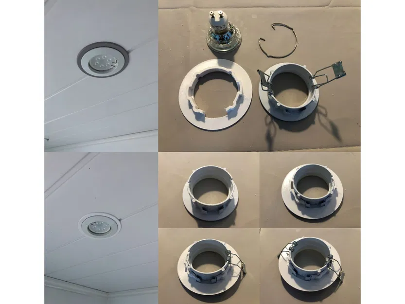 Kẹp lò xo sửa chữa cho đèn chiếu sáng trên trần - Image 1