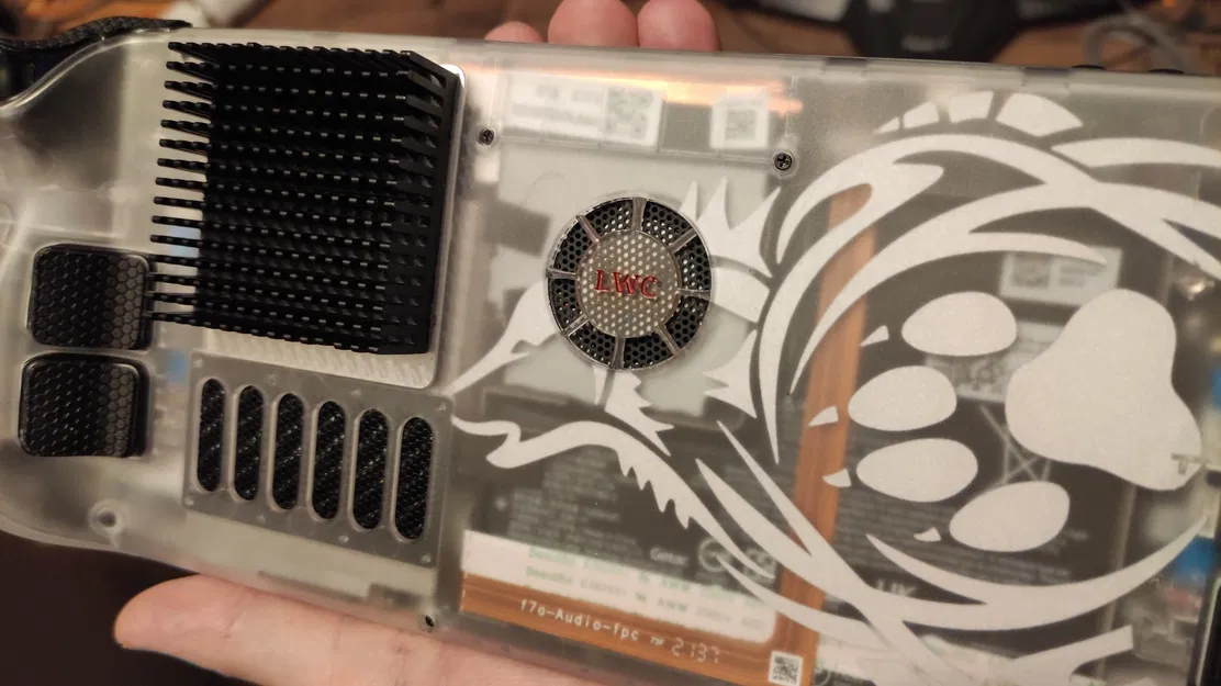 Steam Deck JsauX backplate Fan duct mod (cổng vào không khí trực tiếp) - Image 3