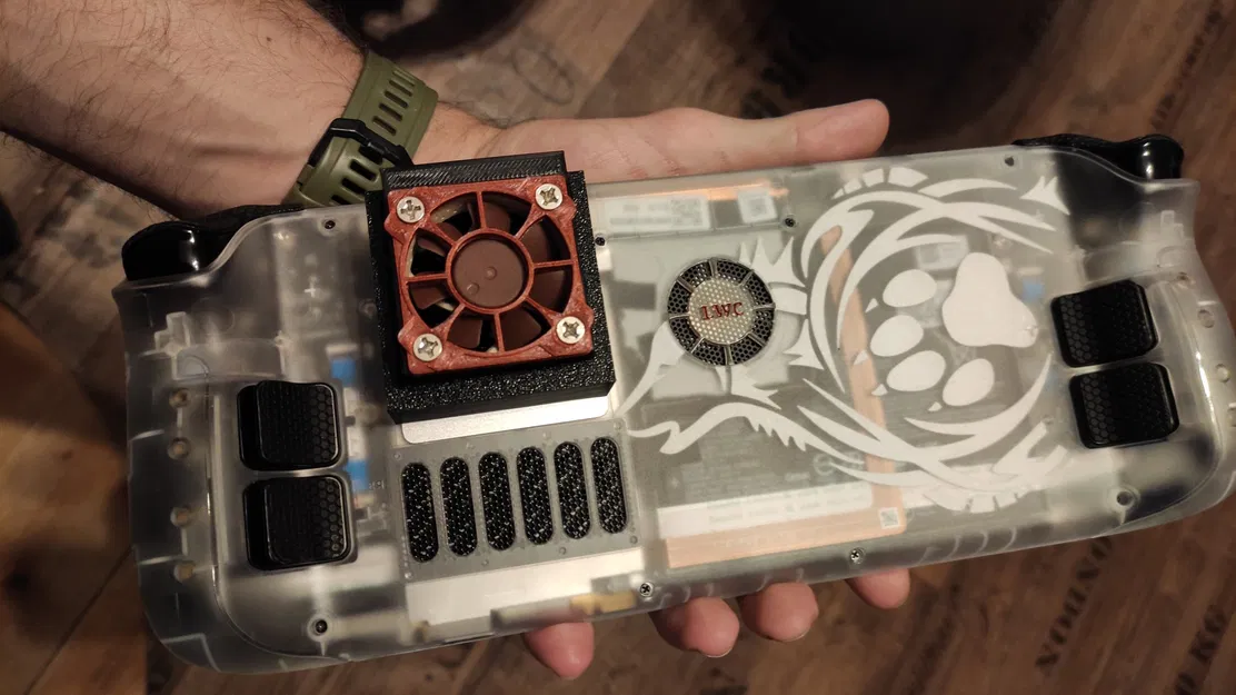Steam Deck JsauX backplate Fan duct mod (cổng vào không khí trực tiếp) - Image 5