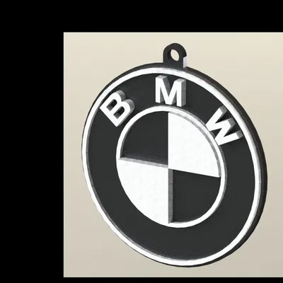 Móc khóa BMW đen trắng độc đáo và tinh tế