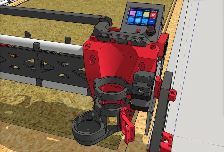 Giá đỡ bút và giá đỡ dao kéo cho LowRider 3 CNC với giày bụi ... - Image 3