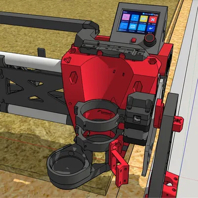 Giá đỡ bút và giá đỡ dao kéo cho LowRider 3 CNC với giày bụi ...