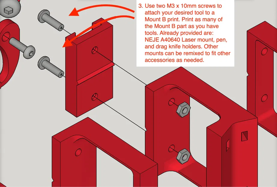 Giá đỡ phụ kiện thay đổi nhanh không cần dụng cụ cho LowRid... - Image 4