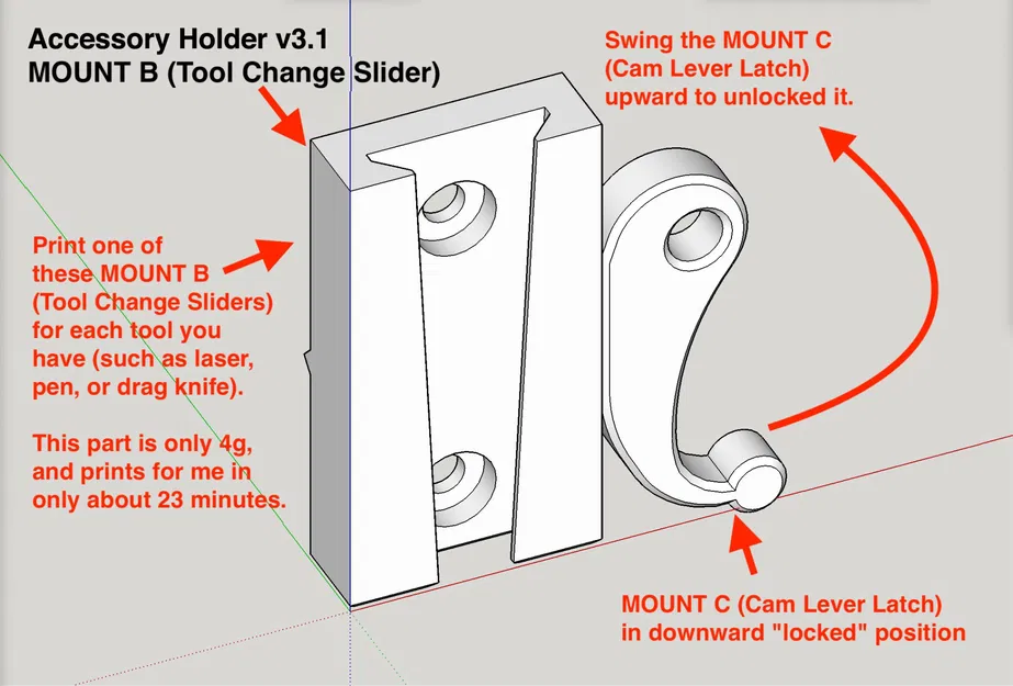 Giá đỡ phụ kiện thay đổi nhanh không cần dụng cụ cho LowRid... - Image 8