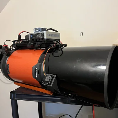 Quạt xoáy bảo vệ sương cho kính thiên văn C11 sử dụng quạt ...