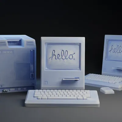 Mô hình máy tính Apple Macintosh 512K Model M0001