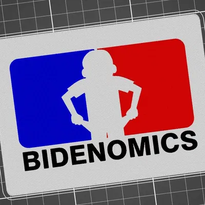 Biểu tượng Biden với phong cách hài hước trong 3D