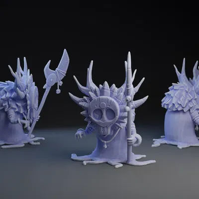 Nhân vật Tiki Shaman với mặt nạ độc đáo