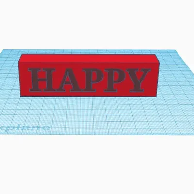 Khối chữ "Happy" trang trí cho ngôi nhà của bạn