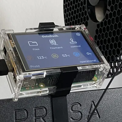 Giá đỡ Raspberry Pi cho màn hình Kuman 3.5 inch trên Prusa MK3S