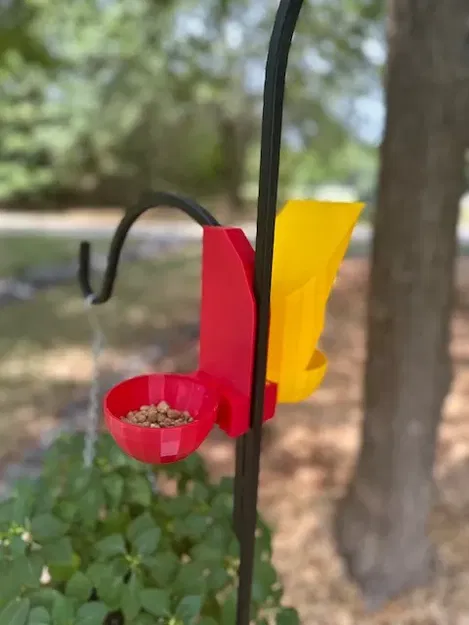 Giá đỡ camera và chậu cho chim trên giá đỡ đôi - Image 2