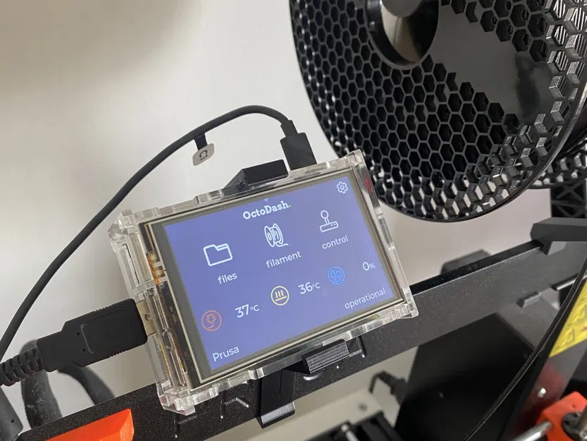 Giá đỡ Raspberry Pi cho màn hình Kuman 3.5 inch trên Prusa MK3S - Image 2