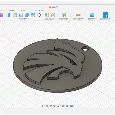 Móc khóa hình logo mascotte UAA (Đại học Aguascalientes)